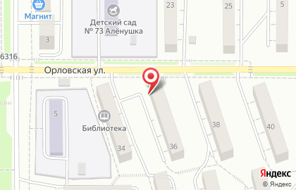 Аптечный пункт Морана на Орловской улице на карте