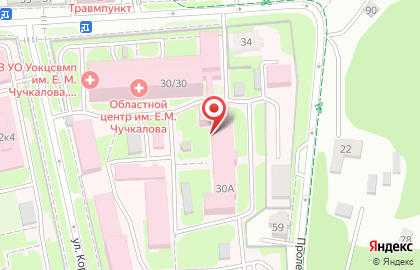Ульяновская городская клиническая больница Скорой медицинской помощи в Ленинском районе на карте