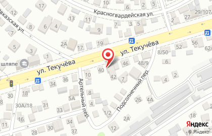 Автотехцентр AutoHub на улице Текучева на карте