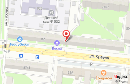 Супермаркет Лион в Верх-Исетском районе на карте