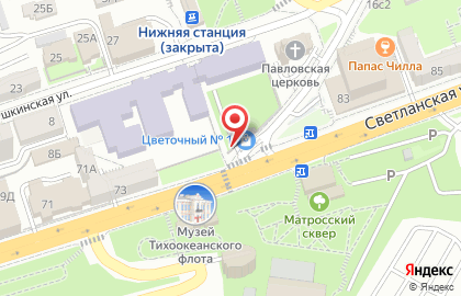 Буфет на Светланской улице на карте
