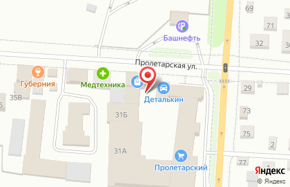 Магазин дверей Аргус на Пролетарской улице на карте