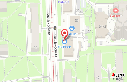 Химчистка и прачечная Чистякоф в Московском районе на карте