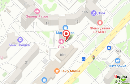 Лик в Дзержинском районе на карте