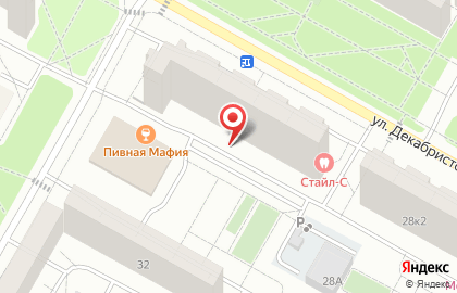 Согласие на улице Декабристов на карте