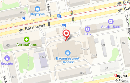 Продуктовый супермаркет Быстроном в Барнауле на карте