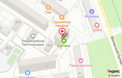 Московия на 8-й улице Текстильщиков на карте