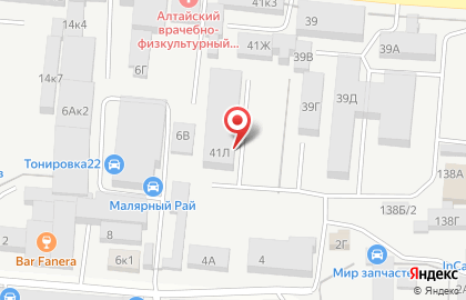 Компания по оказанию жестяных работ для строительства Листогиб на карте