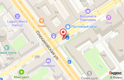 Киоск по продаже кондитерских изделий на Плехановской улице на карте