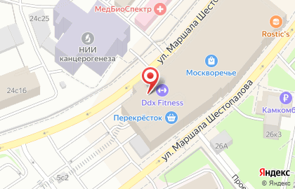 Магазин техники М.Видео в ТЦ Москворечье на карте