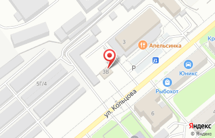 Автомойка Апельсин на улице Кольцова на карте