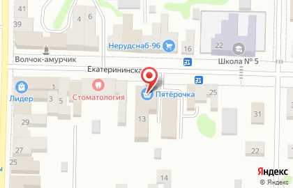Торговый дом Весна, торговый дом на Екатерининской улице на карте