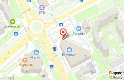 Киоск по продаже кофе с собой Realcoff на проспекте Хрущёва на карте
