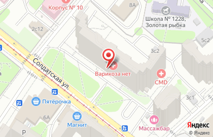 Мини-отель Турист на Солдатской улице на карте
