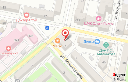 Магазин Скрепка на Октябрьской улице на карте