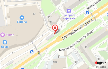 Автокомплекс в микрорайоне Ольминского на карте