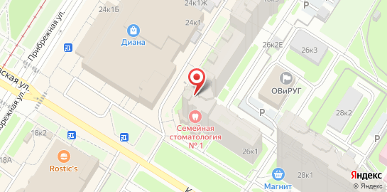 Семейная стоматология № 1 на Караваевской улице на карте