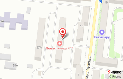 Поликлиника №4 Зеленодольская центральная районная больница в Зеленодольске на карте
