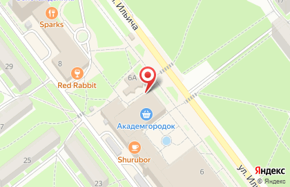 Магазин KAZANOVA на улице Ильича на карте