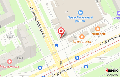 Магазин цветов Цветория в Санкт-Петербурге на карте