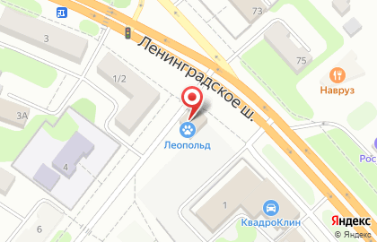Ветеринарная клиника Леопольд на улице Чайковского на карте