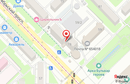 Зеленстрой в Новокузнецке на карте