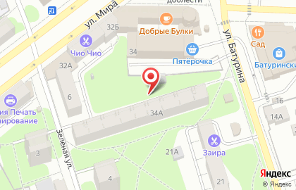 Детос на улице Мира на карте