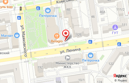 Автостоянка в Ставрополе на карте