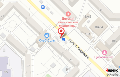 Магазин Фруктовый рай в Черновском районе на карте