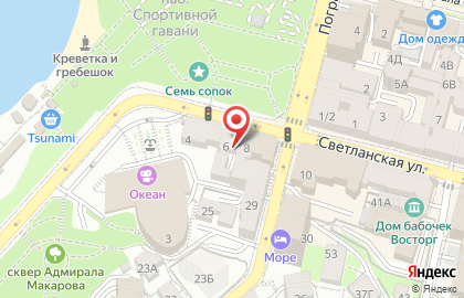 Агентство недвижимости Авангард на Светланской улице на карте