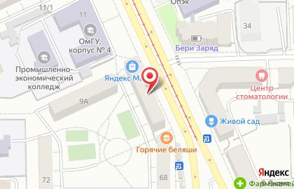 Владимирская фабрика дверей в Омске на карте
