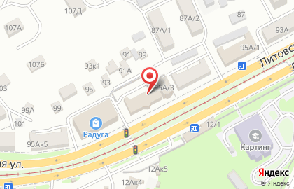 Торгово-монтажная компания Фаренгейт на Литовской улице на карте