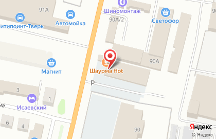 Супермаркет Пятёрочка на улице Шишкова на карте