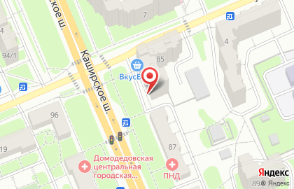 Аптека 36,6 на Каширском шоссе в Домодедово на карте