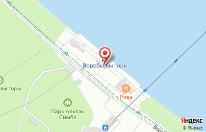 Судоходная компания Теплоход на Воробьевской набережной на карте