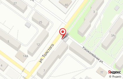 Продовольственный магазин Вечерний на улице Толстого на карте
