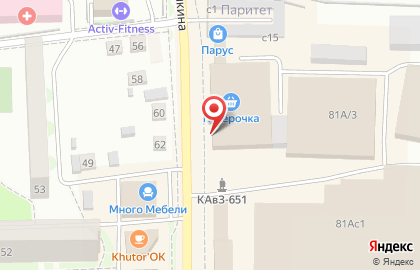 Мебельная компания Много Мебели на улице Пушкина на карте