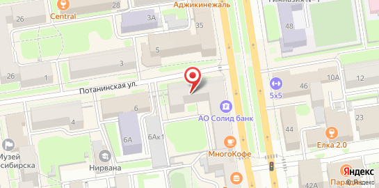 Ветеринарный центр Балу на Потанинской улице на карте