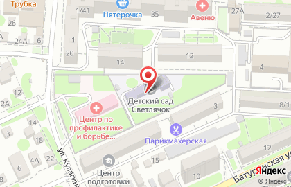 # 66 Детский сад на улице Плеханова на карте