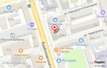 Агентство недвижимости Синергия на Будённовском проспекте на карте