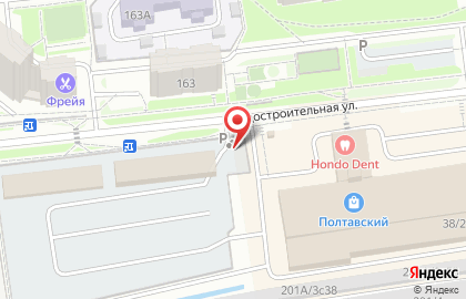 Автостоянка На Полтавской в Свердловском районе на карте