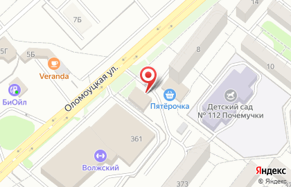 Мега Двери на Оломоуцкой улице на карте