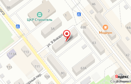 УКБ Белгородсоцбанк, АО на улице 9 Января на карте
