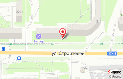 Аптечный пункт на улице Строителей на карте