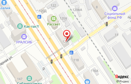 Магазин тканей в Барнауле на карте