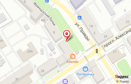 Магазин Шарм на проспекте Александра Невского, 26 на карте