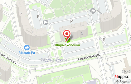 Аптека Фармакопейка на Береговой улице на карте