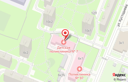 Детская городская поликлиника №7 на карте