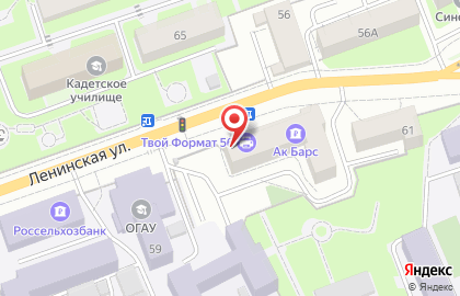 Типография Твой Формат 56 на Ленинской улице на карте