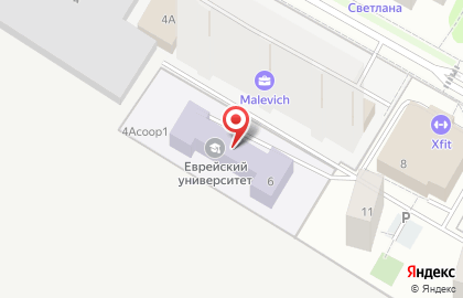 Еврейский университет на карте
